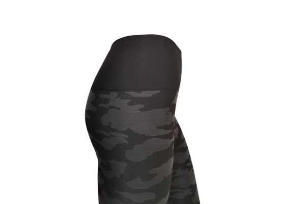 Black 95% Polyester Womens Seamless Leggings High Waist Scrunch Leggings