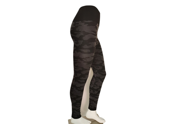Black 95% Polyester Womens Seamless Leggings High Waist Scrunch Leggings